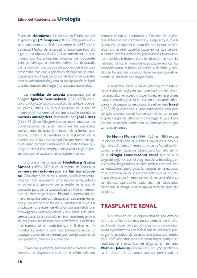 libro del residente de urologia